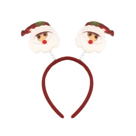 Yılbaşı Taç Noel Baba Figürlü Parlak Peluş