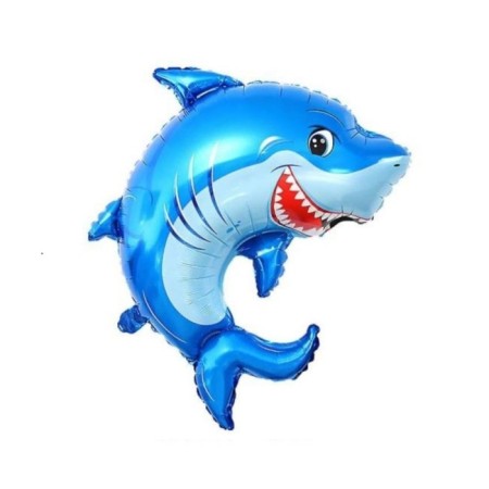 Gülen Köpek Balığı Folyo Balon 79x73 cm