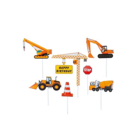 Pasta Üstü İnşaat Temalı 7 Parça