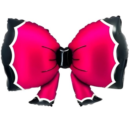 Kırmızı Bowtie Fiyonk Folyo balon 92x58 cm
