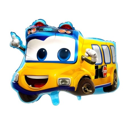 Sevimli Otobüs Folyo Balon 56x48 cm