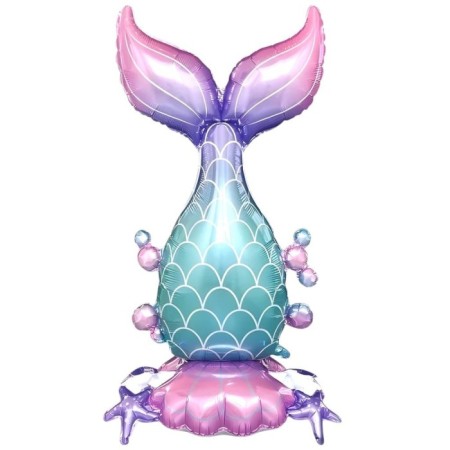 Büyük Ayaklı Deniz Kızı Kuyruk Folyo Balon 155x81 cm