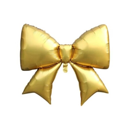 Retro Gold Fiyonk Folyo Balon 98x75 cm