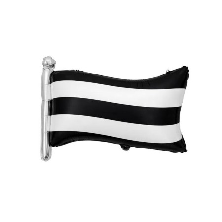Siyah Beyaz Bayrak Folyo Balon 50x71 cm