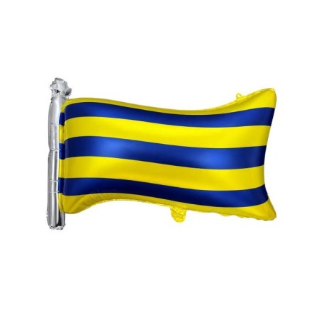 Sarı Lacivert Bayrak Folyo Balon 50x71 cm
