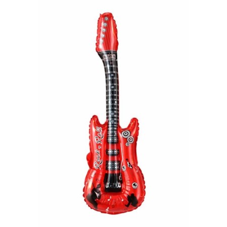 Kırmızı Gitar Folyo Balon 82x29 cm