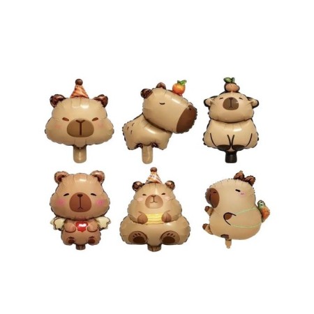 6 lı Kapipara Kaplumbağlı Folyo Balon Seti 14 inç