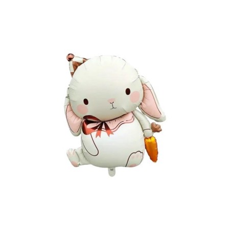 Şapkalı Sevimli Tavşan Folyo Balon 72x42 cm