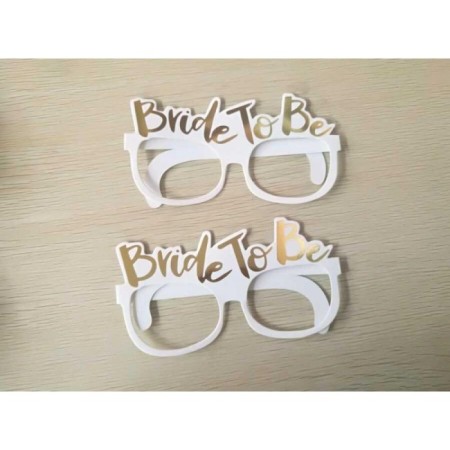 Bride To Be Gold Varak Yazılı Karton Gözlük 8 lu