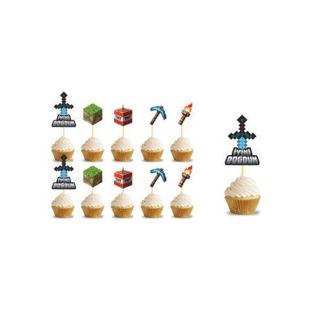 Pixel Temalı Kürdan 10 Adet