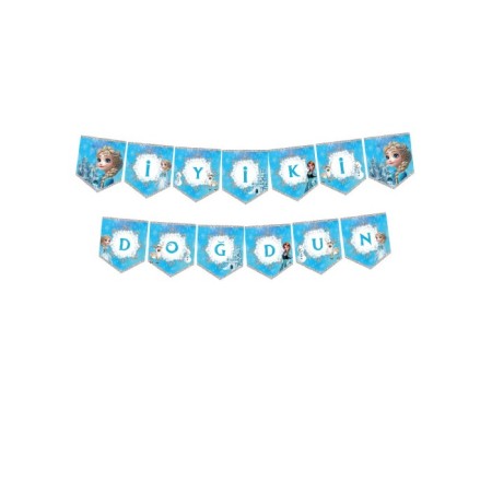 Kar Prensesi Temalı İyi Ki Doğdun Banner 200 cm