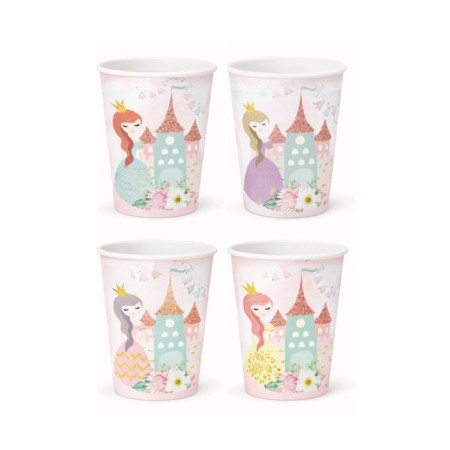 Prensesler Karton Bardak 8 Adet