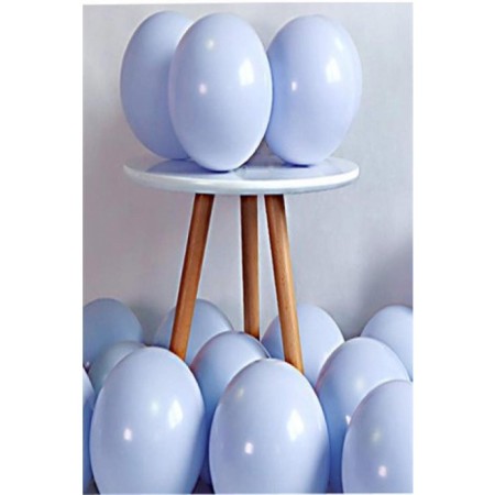 10 lu Makaron Mavi Balon 10 inç