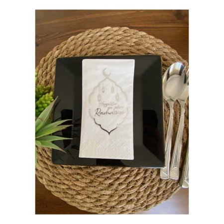 Gümüş Yaldızlı Beyaz Hoş Geldin Ya Şehri Ramazan Garson Katlama 16 lı Yeni Model