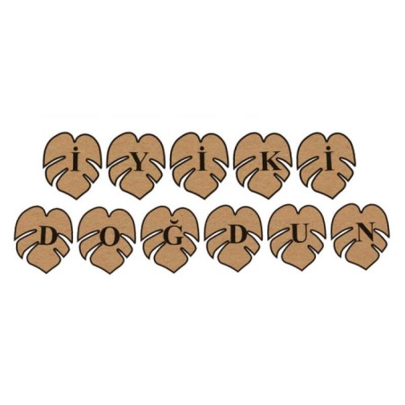 İyi Ki Doğdun Kraft Yaprak Banner