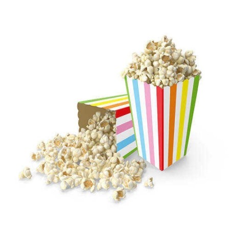 Rengarenk Çizgili Mısır Kutusu