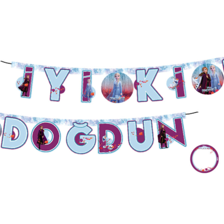 Frozen Temalı İyi Ki Doğdun Banner