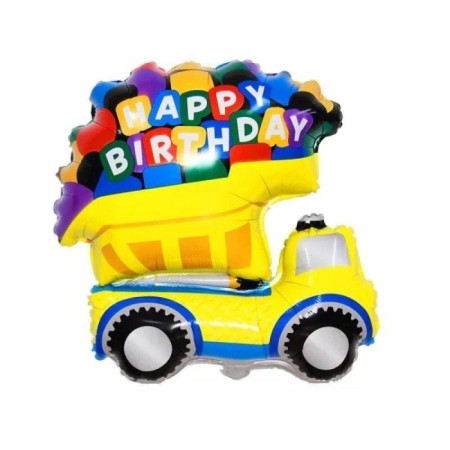 Happy Bırthday Kamyon Folyo Balon 80 cm
