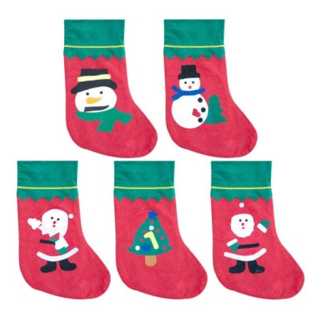 Yılbaşı Hediye Çorabı Kumaş 34x23x15 cm