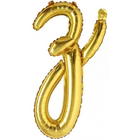 Z Harf Altın El Yazısı Folyo Balon 18 inc 45 cm
