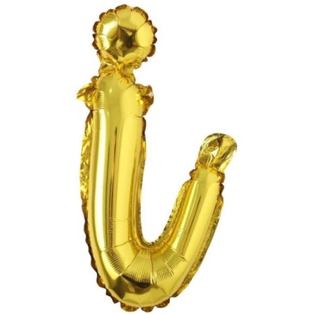 İ Harf Altın El Yazısı Folyo Balon 18 inc 45 cm