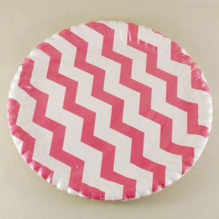 Pembe Zikzak Desenli Tabak