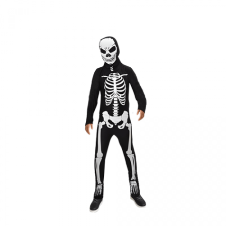 Halloween Çocuk İskelet Kostüm 100 cm