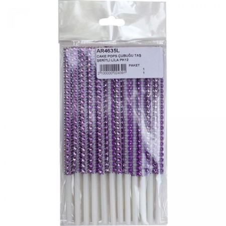 Cake Pops Çubuğu Lila