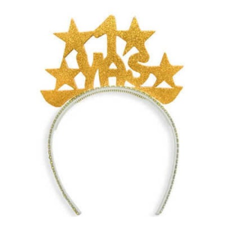 Simli Eva 1 Yaş Taç Gold