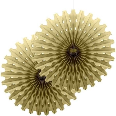 Yelpaze Süs 2 li Gold