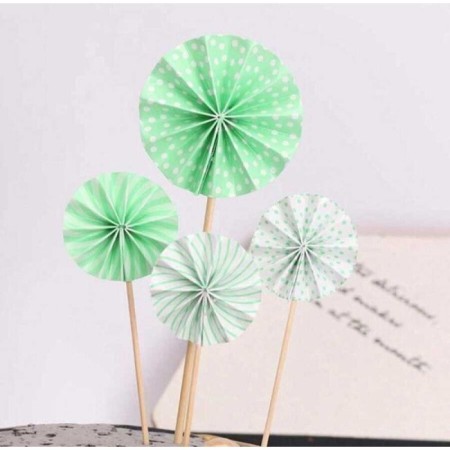 Yelpaze Kürdan Yeşil 4 lü