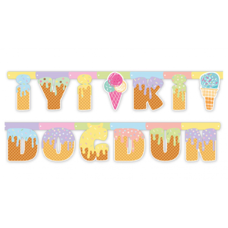 Dondurma İyi Ki Doğdun Banner