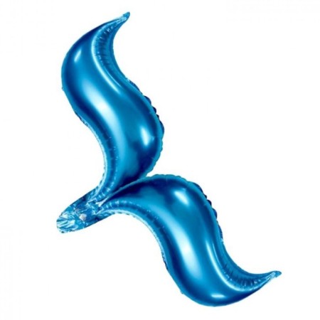 Deniz Kızı Kuyruğu Folyo Balon Mavi