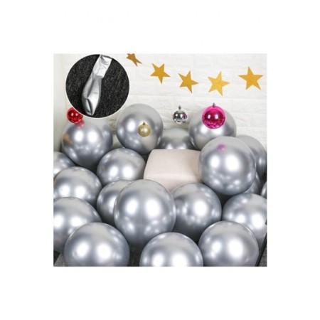 Krom Gümüş Balon 10 inc