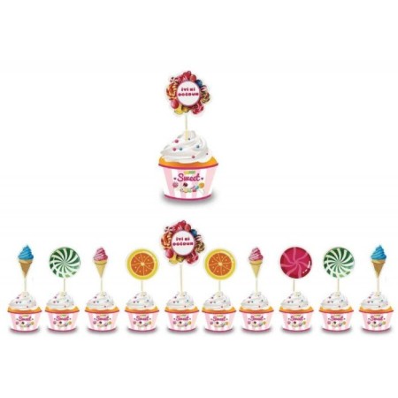 Şeker Dondurma Temalı Kürdan 10 lu