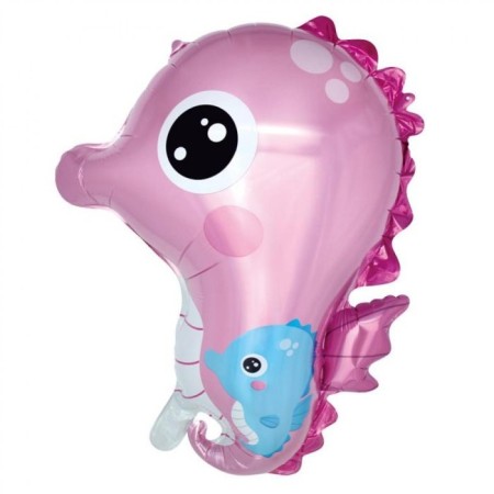 Deniz Atı Pembe Folyo Balon 70 cm