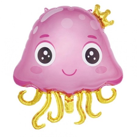 Deniz Anası Pembe Folyo Balon  60 cm
