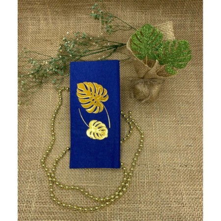 Gold Yaldızlı Lacivert Deve Tabanı Peçete