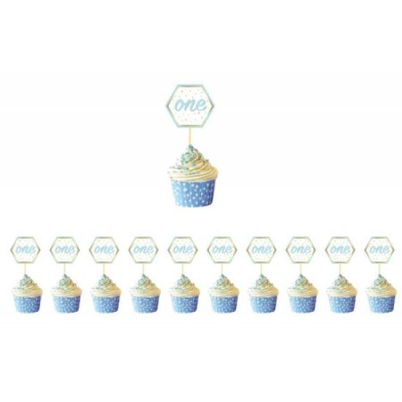 One Mavi Varak Baskılı Kürdan 10 lu