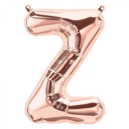 Z Harf Rose Gold Folyo Balon 40 inc 100 cm