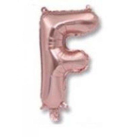 F Harf Rose Gold Folyo Balon 40 inc 100 cm