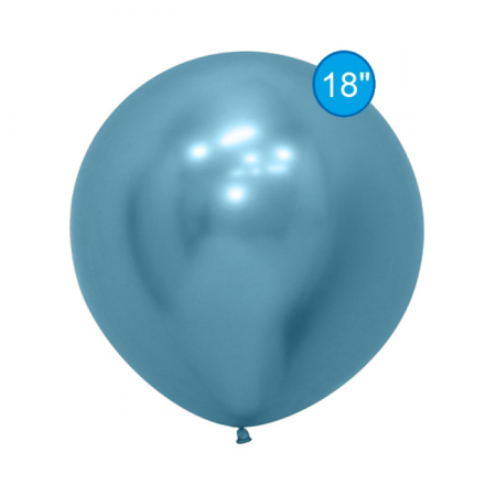 Krom Mavi Balon 18 inc