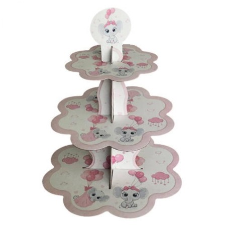 Kek Standı Pembe Sevimli Fil 