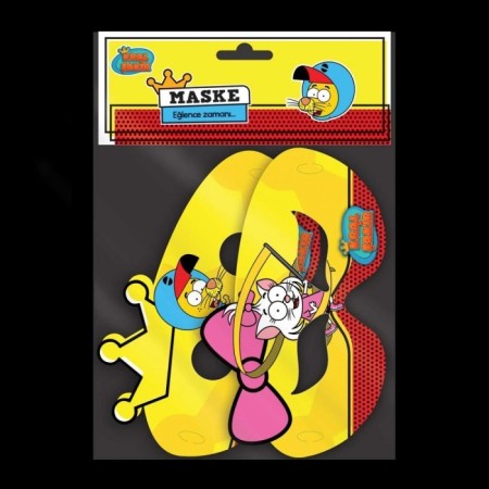 Kral Şakir Ve Canan Karton Parti Maskesi 2 li